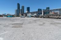 the concrete area has been cleaned by a dock area manager, who says it's a bit dirty