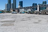 the concrete area has been cleaned by a dock area manager, who says it's a bit dirty