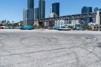 the concrete area has been cleaned by a dock area manager, who says it's a bit dirty