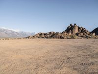 Clear Skies Over Alabama Hills National Landscape, CA