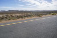 Clear Sky in South Africa: Endless Road Through African Landscape