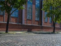 Clear Sky Over Berlin's Cobblestone Roads