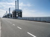 Clear Sky over Coastal Landscape in Holland