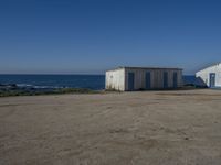 Clear Sky over Coastal Landscape in Portugal