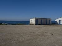 Clear Sky over Coastal Landscape in Portugal