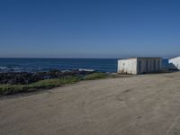 Clear Sky over Coastal Landscape in Portugal