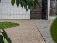 Clear Sky and Concrete Wall in Urban Space