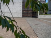 Clear Sky and Concrete Wall in Urban Space