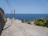 Clear Sky Day in Mallorca: Traveling on a Coastal Road