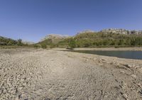 Clear Sky Day: Mountain Landscape in Mallorca