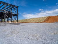 Clear Sky Day on Off Road Track in USA