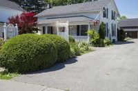 Clear Sky Day: Real Estate Property with House and Garden