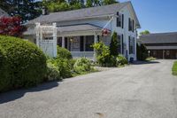 Clear Sky Day: Real Estate Property with House and Garden