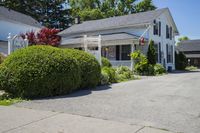 Clear Sky Day: Real Estate Property with House and Garden