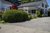 Clear Sky Day: Real Estate Property with House and Garden