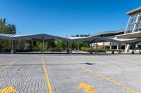 Clear Sky day in Toronto, Canada - Open Space Parking Garage on Paver Road