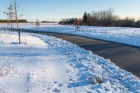 Clear Sky High Elevated Road in Canada