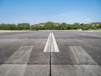 Clear Sky and City Life: View of Berlin Airport on the Horizon