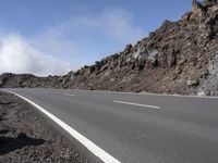 Clear Sky on the Mountain Pass in Tenerife, Spain