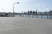 New York City skyline with clear sky