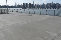 New York City skyline with clear sky