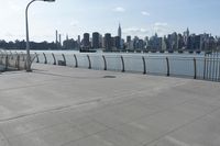 New York City skyline with clear sky