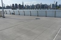 New York City skyline with clear sky