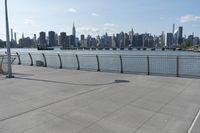 New York City skyline with clear sky