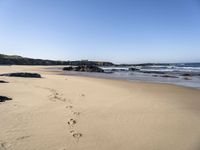 Coastal landscape of Portugal with clear sky