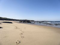 Coastal landscape of Portugal with clear sky