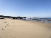 Coastal landscape of Portugal with clear sky