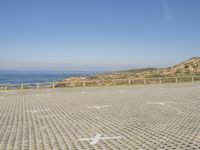 Clear Sky Over the Coastal Landscape of Portugal