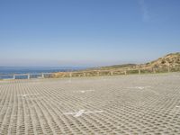 Clear Sky Over the Coastal Landscape of Portugal