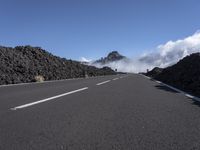 A Clear Sky Road: Asphalt in Tenerife