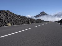 A Clear Sky Road: Asphalt in Tenerife