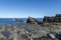 the water is still clear on this sunny day, so it looks great with the rocks in the foreground