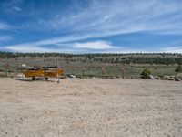 Clear Sky Over a Rural Colorado Landscape