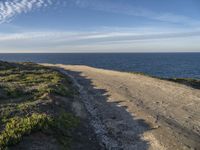 Clear Sky: Sand Street with Ocean View