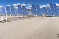 Clear Sky at Solar Power Plant in Spain