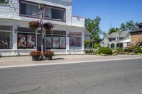 Clear Sky Suburban Road with Houses during the Day