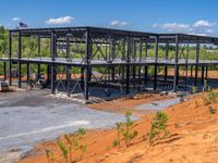 Clear Sky in the USA: Construction Site