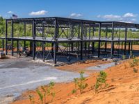 Clear Sky in the USA: Construction Site