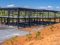 Clear Sky in the USA: Construction Site