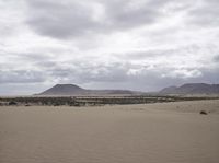 Clouds Over Desert Landscape