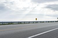 Cloudy Day Landscape: Road Asphalt