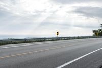 Cloudy Day Landscape: Road Asphalt