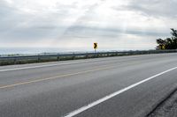 Cloudy Day Landscape: Road Asphalt