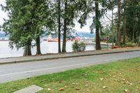 Cloudy Day on Road in Vancouver, Canada