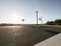 Coastal Asphalt Basketball Court in Portugal