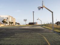 Coastal Basketball Court: Sport by Portugal's Ocean